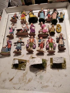 LOTTO STATUINE DEL PRESEPE - PLASTICA- ALTEZZA 9/10 CM - Foto 1 di 12