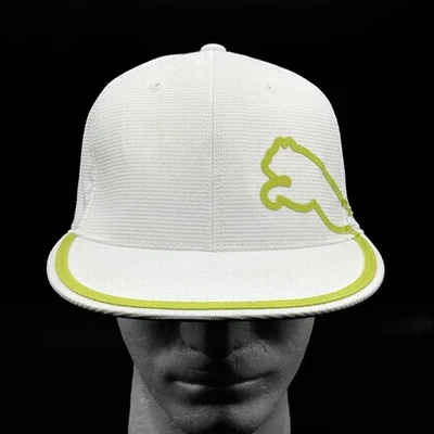 Puma шляпа 210 резинке мужчин S/M белый лайм зеленый эластичной полиэстер - Изображение 1 из 4