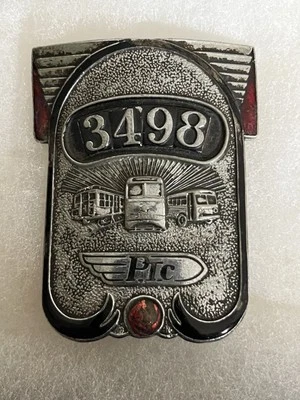 Insignia de sombrero vintage PTC Philadelphia Transportation Co Foto 1 de 2