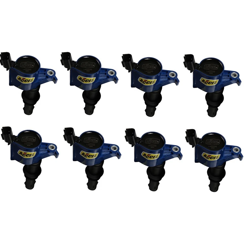 Conjunto de 8 bobinas de ignição 140033B-8 Accel para caminhão F150 F250 F350 E350 Van E250 - Imagem 1 de 1