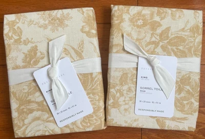 NOVO 2X Conjunto de Falhas de Banheiro Cerâmica Celeiro Sorrel Jardim Rei Floral Pássaros Colheita Ouro - Imagem 1 de 4