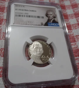 2019-S Jefferson Nickel NGC PF 70 Ultra Cameo !!!NICE!!! - Picture 1 of 2