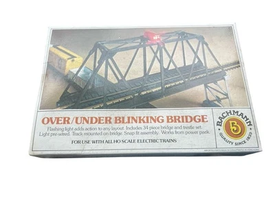 Vtg Bachmann HO Scale Over Under Blinking Bridge 46222 NIB - Image 1 of 3