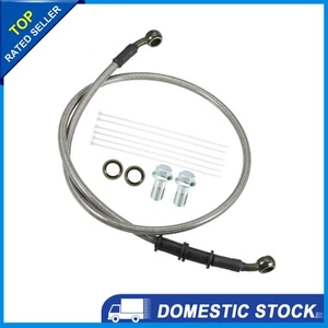 Universal Motorrad Hydraulik Bremsleitung Schlauch 90cm mit Schrauben, 1 Stück - Bild 1 von 7