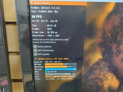 GIGABYTE NVIDIA GeGForce RTX 2060 SUPER 8 GB *Read* Housing Rattles - Image 1 of 4