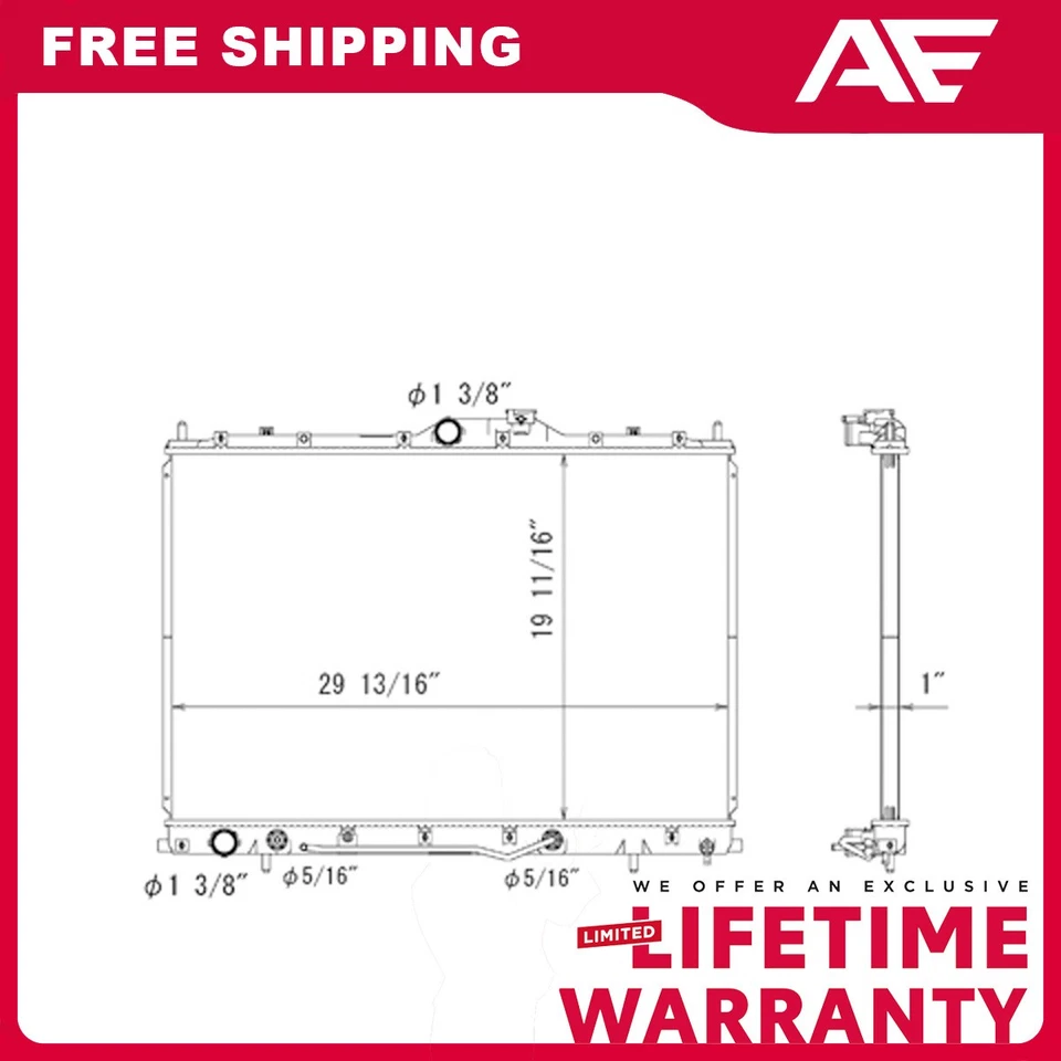 Radiador para Mitsubishi Endeavor 2004-2008 Foto 1 de 1
