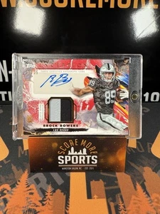 Brock Bowers 2024 Topps Inception Red Rookie Patch Auto /35 Raiders - Picture 1 of 2