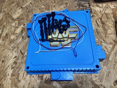 Anillo de lucha libre original Hasbro WWF WWE con cinturón, postes negros y tensores +++ Foto 1 de 3