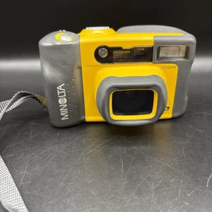 Fotocamera Minolta Vectis Weathermatic Dual Zoom 35mm testata subacquea funzionante - Foto 1 di 13