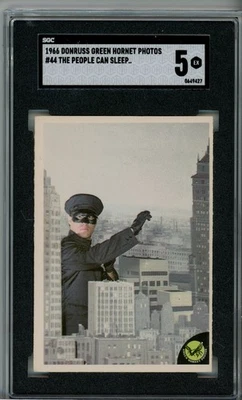 1966 DONRUSS GREEN HORNET PHOTOS #44 "THE PEOPLE CAN SLEEP" SGC 5 - Image 1 of 2