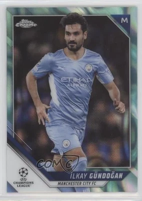2021-22 Topps Chrome UCL Aqua Lava Refractor Ilkay Gundogan #41 - Image 1 of 2