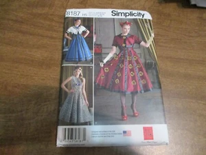 SIMPLICITY SCHNITTMUSTER MISSES KLEID KOSTÜM 8187 GRÖSSE 6-14 - Bild 1 von 2