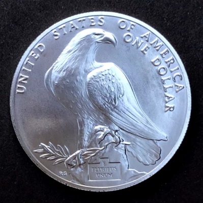 1984 s  L.A. Olympic Coliseum  Proof  $1.  (Coin only) U.S. Coins: Dollars - Image 1 of 2