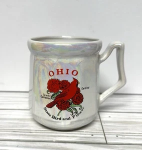 VINTAGE Cardinal Ohio Mug Coffee Cup With State Flower - Picture 1 of 5