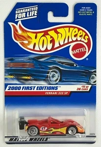 2000 Hot Wheels First Editions Ferrari 333 SP Collector WSP Wheels #11 Of 36 - Picture 1 of 2
