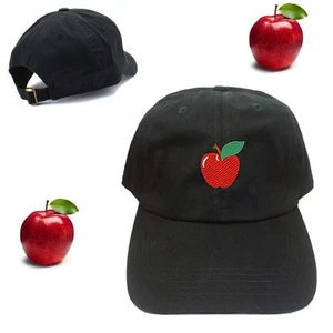 Novelty Design New Red Apple 100% Cotton Baseball Cap Unique Hat - Picture 1 of 1