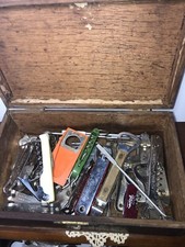 New listing
Vintage Mid Century Barware Bar Tool Utensils 44 Pc Lot With wood box