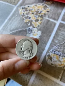 MONETA STATI UNITI QUARTO DI DOLLARO QUARTER DOLLAR 1942 WASHINGTON ARGENTO BB - Foto 1 di 2