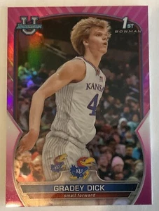 🏀 2022-23 Bowman Chrome U 1st Bowman Gradey Dick Pink Refractor #41 - Picture 1 of 3