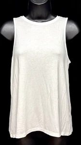 A New Day Women's Size XS Slim Fit High Neck Tank Top Solid Ivory Stretchy NWT - Picture 1 of 9