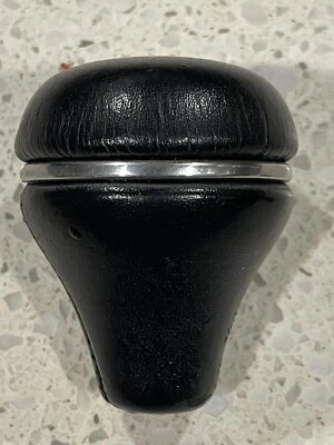 1996-2003 XJ6, XJ8, XK8 cuero negro/cromo perilla de cambio de fábrica Jaguar OEM🟠 Foto 1 de 4