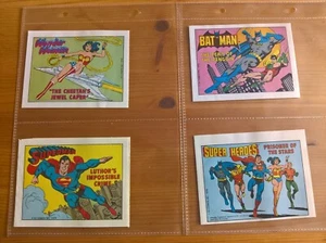 Post Cereals Mini-Comics 1979 set of 4 DC Comics Batman Superman Wonder Woman - Foto 1 di 1
