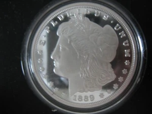 1- CARSON CITY MORGAN DOLLAR KOPIE MÜNZE 1889 - Bild 1 von 5