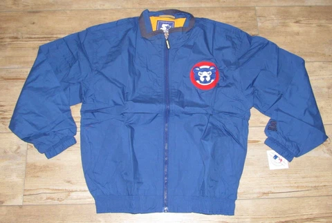 NWT Starter Chicago Cubs Full Zip Blue Jacket Vintage Logo 1990's NOS Men Medium Cover