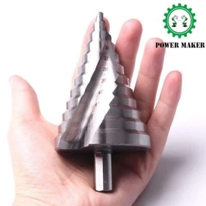 Taladro Pagoda 6-65 mm Gran Tamaño Abridor de Agujeros Espiral Acanalado Taladro Paso Nuevo - Imagen 1 de 13