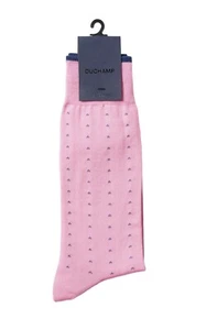 Calcetín para hombre DUCHAMP London rosa con puntos - Imagen 1 de 3