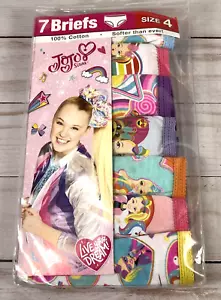 JoJo Siwa Girls Multipack Panties Underwear Size 4 Briefs 7-Pack Cotton - Picture 1 of 7