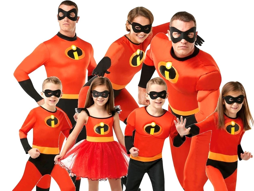 Official INCREDIBLES 2 Deluxe Classic Mr Mrs Dash Fancy Dress Disney Costume - Image 1 of 1