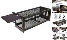 Mouse Trap Humane Live Cage, Catch and Release Mice, Rats, Chipmunks, Small Squ