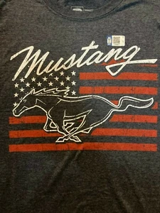 Camiseta Ford Mustang Bandera Americana Camiseta Coche Camiseta Muscle Car Camisa Patriótica  - Imagen 1 de 1