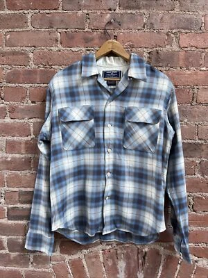 Camisa polo deportiva vintage de campamento para mujer, talla grande, algodón/rayón a cuadros Ombré años 90’s Foto 1 de 4