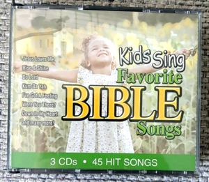 3 CD set- Kids Sing Favorite Bible Songs, 45 Hits by Various Artists - Picture 1 of 5