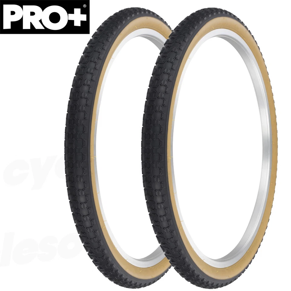 PRO+ Bicycle 24" x 1.75" BLACK/GUM COMP III (2) TIRES BMX TIRE BIKE - Image 1 of 1