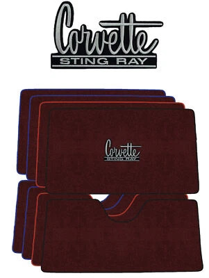 Alfombra de cubierta Lloyd Ultimat para Chevrolet Corvette 1963-1967 (#L282) Borgoña Foto 1 de 4