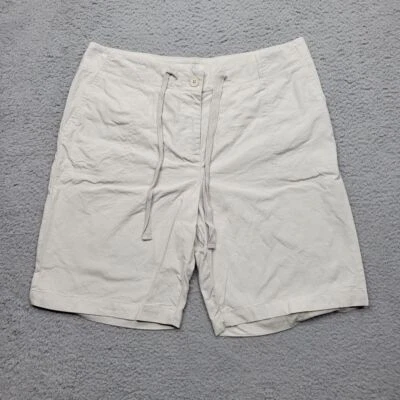 Pantalones Cortos Talbots Mujer 10 Beige Cordón Chino 32x8.5* Foto 1 de 4