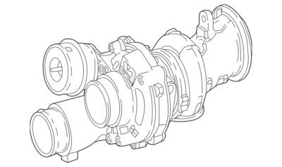 Mercedes Benz Genuine GLE580 GLE63 AMG S 2020-2023 Turbocharger 1770903500 - Image 1 of 3
