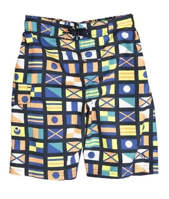 Bañador Penguin Boys S Board Shorts Azul Banderas del Mundo Traje de Baño Nuevo Pequeño Foto 1 de 4