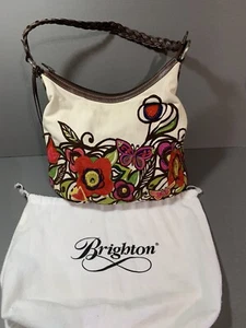 Bolso de hombro embriagado floral de lona Brighton mango de cuero con bolsa antipolvo - Imagen 1 de 9