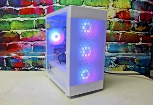 Custom RGB Gaming Desktop PC Intel Core i7 3.40 Quad 16 GB SSD Nvidia 1660 Super - Picture 1 of 11