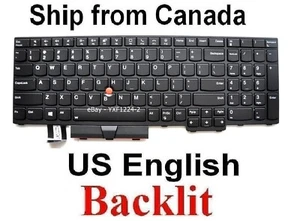 Keyboard for Lenovo Thinkpad L15  Gen 1 Gen 2  - US English Backlit SN20W68001 - Bild 1 von 1