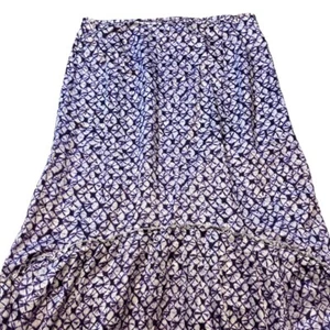 TALBOTS 8 Purple Flared Sand Dollar “Tie dye” Mermaid Maxi Skirt - Picture 1 of 8