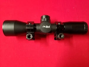 AIM Sports 4X32 Rifle Scope W/Rings.  - Picture 1 of 5