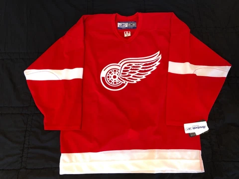 Detroit Red Wings Jersey Authentic Reebok 6100 Sz 52 Cover