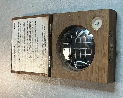 Antique Forestry Suppliers Spherical Crown Densiometer Natural Wood Gift - Image 1 of 4