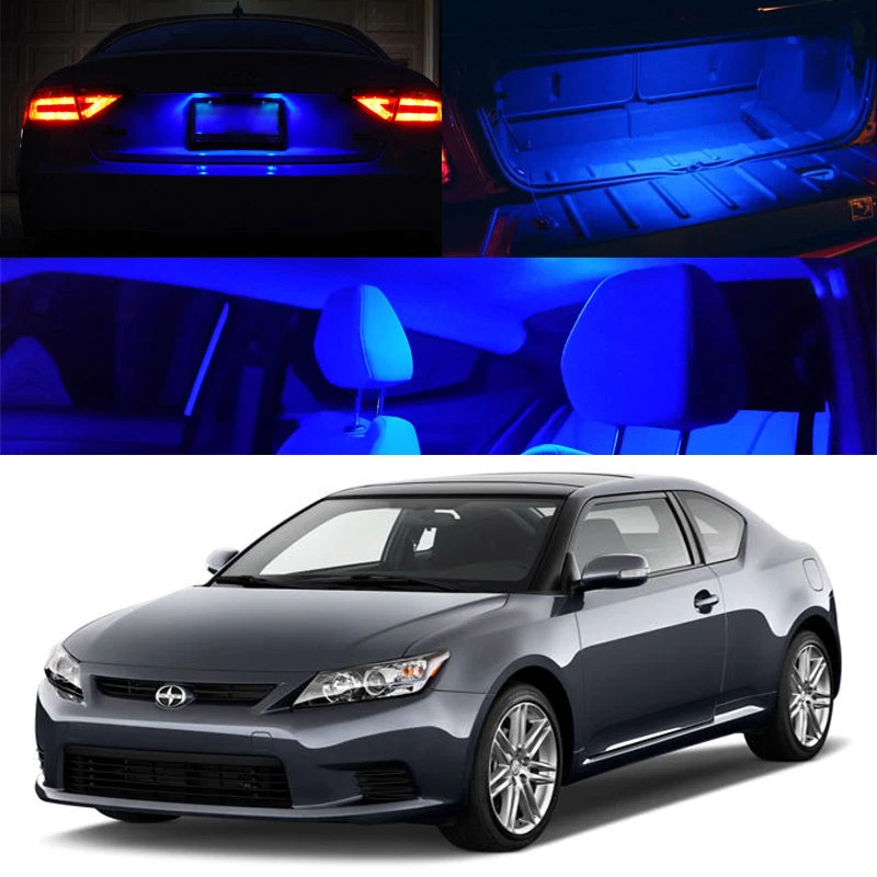 For 11-Up Toyota Scion tC Blue LED Full Kit Package Map Dome Trunk License Plate - Image 1 of 1