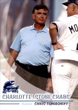 2010 Charlotte Stone Crabs Grandstand #27 Chris Tomashoff Trainer Baseball Card